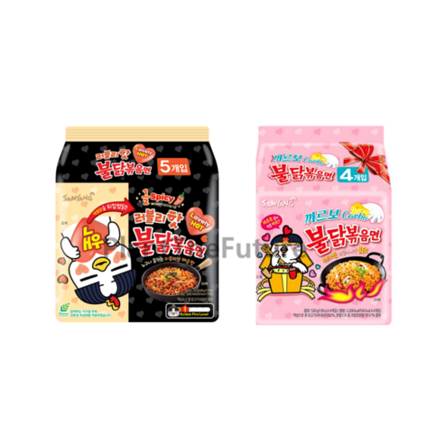 삼양 러블리핫 불닭볶음면 5입 + 까르보불닭볶음면 4입, 없음