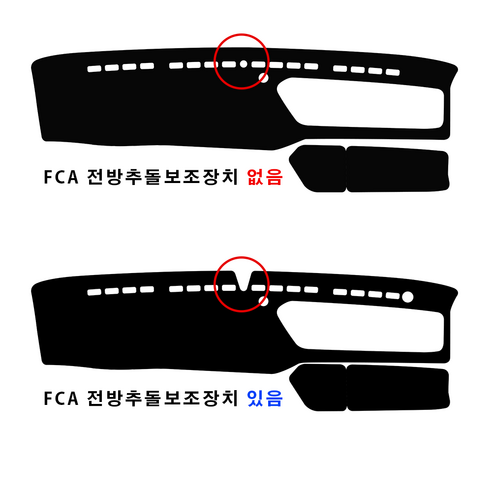 엠앤씨 올뉴마이티 대쉬보드커버, 블랙라인, 스웨이드, 전방추돌보조장치 있음, 1개