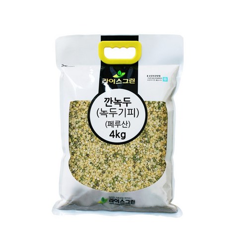 라이스그린 깐녹두 4kg, 1개 깐녹두2kg