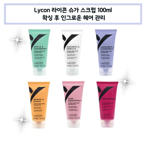 [라이콘] 슈가 스크럽 100ml - 왁싱 후 인그로운 헤어 관리, 6. 석류, 1개
