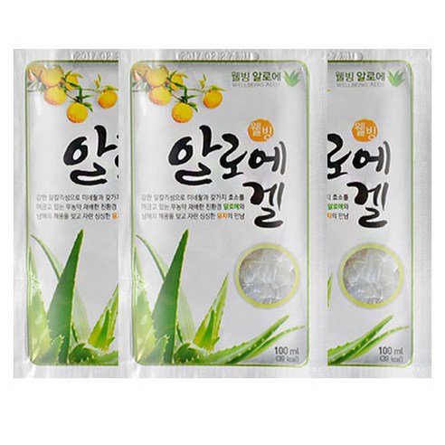 생 알로에겔 15봉 (웰빙알로에가 고흥 유자를 만나 부드러운 맛)