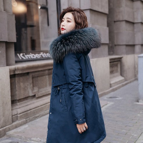 새로운 스타일 파이크 여성 패딩 자켓 중형 한국 스타일 유행 두꺼운 겨울 따뜻한 코튼 패딩 코트 유행