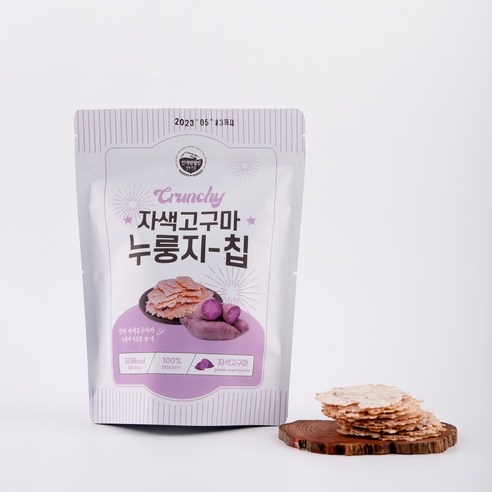 자색고구마 한입 누룽지칩 한계령웰빙, 2개
