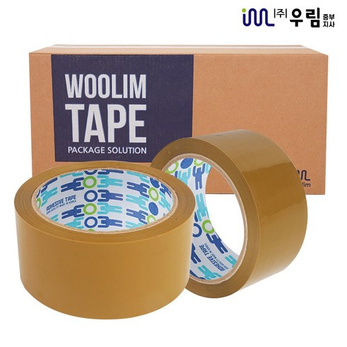 우림중부지사 박스테이프 황색 opp 포장용 경포장 57mic x 48mm x 50M x 50개, L3-경포장(50Mx50개)황색