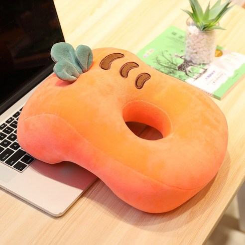 DFMEI 러블리 과일 캐릭터 캐릭터 밴드 에어로쿨 낮침 사무실 침침침 탈착 점심침침, DFMEI 당근, {"패션의류/잡화 사이즈":"약 33*24*12cm"}