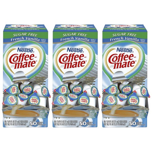 커피메이트 커피 크리머 글루텐 프리 무설탕, 50개입, 3개, 11ml