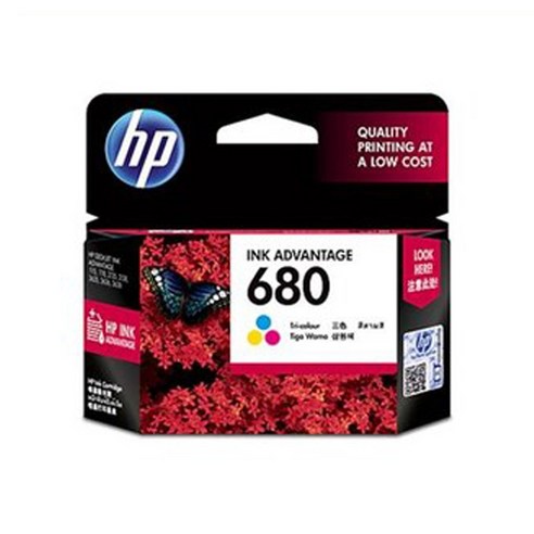 HP 680잉크 DJ 1110 2100 3600 3700 3800 4500, F6V26AA 3색컬러, 1