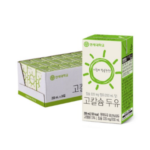 연세 고칼슘 두유, 200ml, 96개