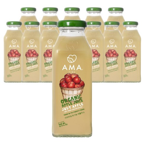 아마타임 사과 주스, 300ml, 12개