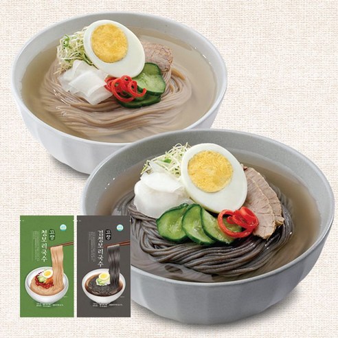 고창보리면 16인분(청보리국수150g+검정보리국수150g)X8팩+메밀면육수 300gX8봉+메밀면양념 100gX8봉), 1개