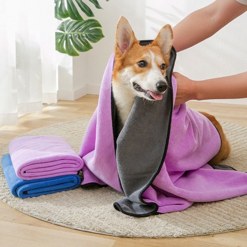 KW코퍼레이션 강아지 고양이 애완 목욕 펫 애견 타올 수건