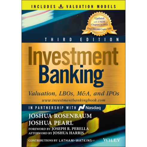 (영문도서) Investment Banking: Valuation Lbos M&a and IPOs (Book + Valuation Models) Hardcover, Wiley, English, 9781119867876