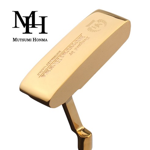 무쯔미혼마 핸드메이드 MH788MAXP 골드 퍼터, R, 3도, 33인치