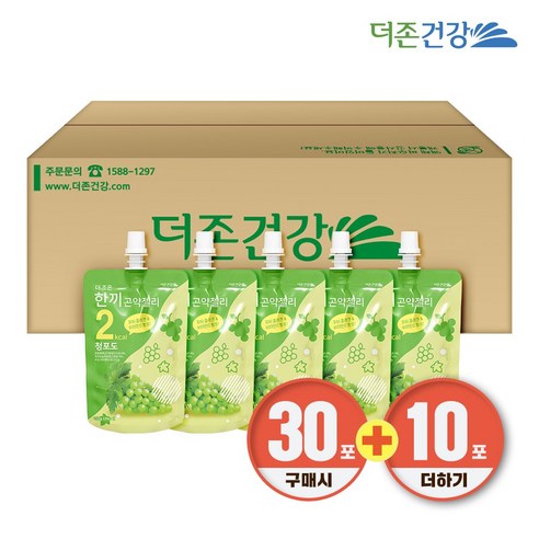 더존건강 한끼 곤약젤리 15종 150g 20팩 알뜰포장, 선택완료, 청포도 20포