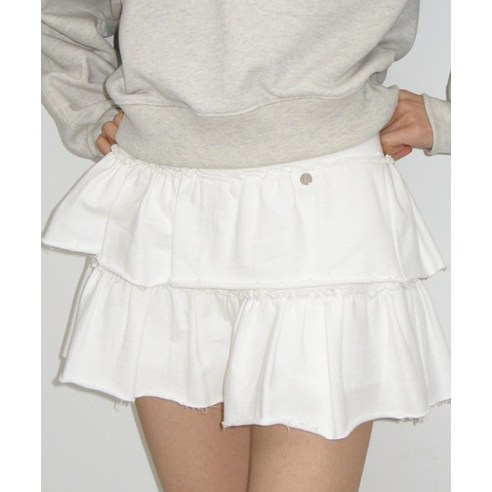 ミニスカート RONRON CANCAN RUFFLE PANTSKIRT WHITE RR24BPS3308WH RONRON CANCAN RUFFLE PANTSKIRT WHITERR24BPS3308WH - 치마 | 쿠팡