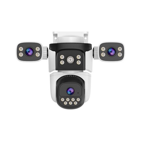 3렌즈 실외CCTV V600T 실시간 감시 알람 외부 홈캠, 1개
