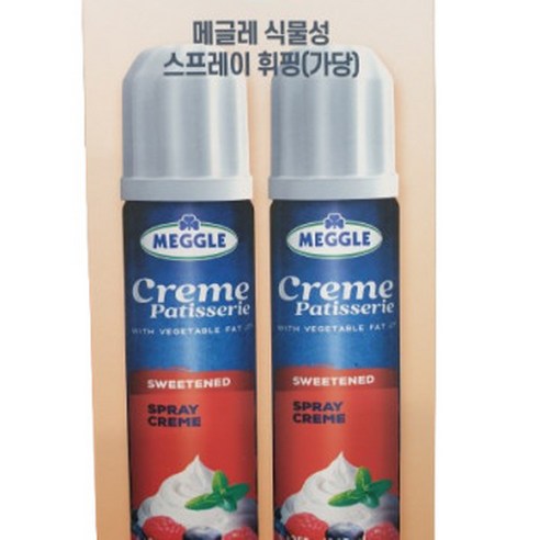 메글레 식물성 휘핑크림 스프레이 250g (냉장배송), 4개