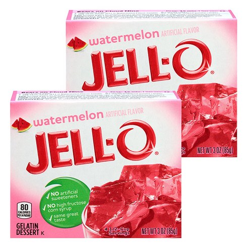 젤오 젤라틴 디저트 젤리 믹스 85g, 워터멜론(Watermelon), 2개