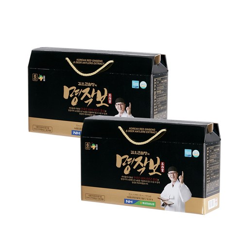 김오곤 녹용홍삼 명작보 70ml x 90포, 김오곤 명작보 2박스+천삼침향단10환
