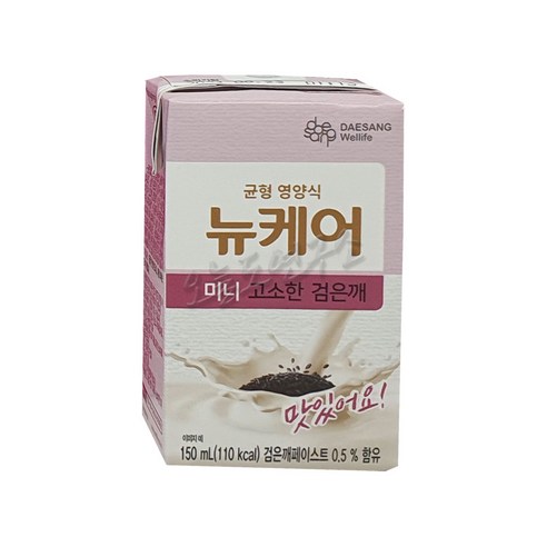 대상웰라이프 뉴케어 미니 고소한 검은깨 150ml 24 입, 72개