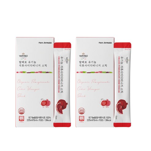 발베로 애사비 석류 식초 스틱, 30개, 15ml