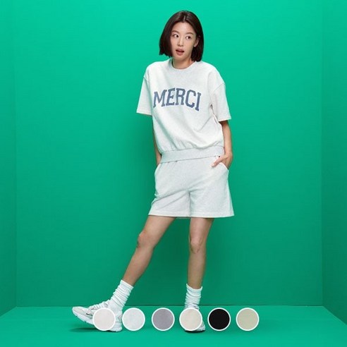 지오다노 여 테리 반바지 402522