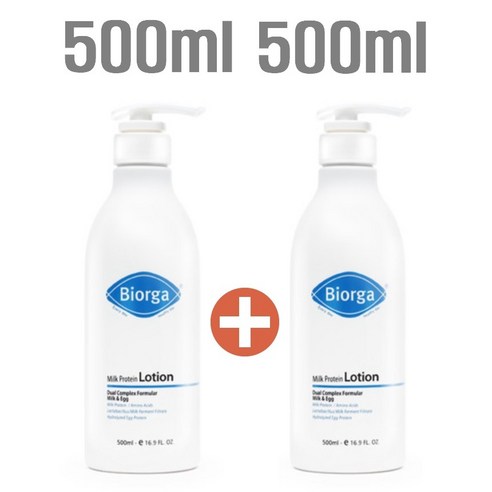[ 바이오가 밀크 프로틴 로션 500ml ] 바이오가바디로션 biorga 우유단백질로션 biorga로션 바이오가크림 바이오가바디워시 바이오가청소년로션, 4개