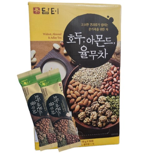 담터 호두 아몬드 율무차: 고소함과 건강을 담은 따뜻한 한 잔 담터호두아몬드율무차