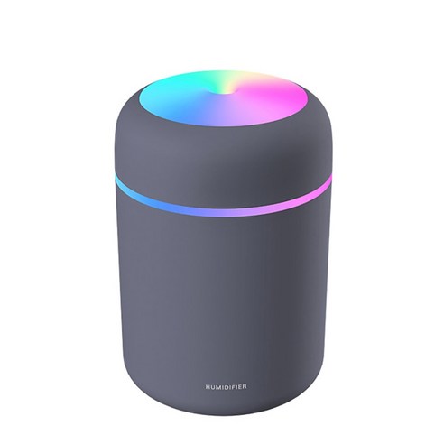 [FNJ] 가습기 휴대용 Usb 초음파 아로마 디퓨저 쿨 안개 메이커 공기 Humificador 청정기 라이트 자동차 홈 Xiaomi 미니, 300Ml 회색