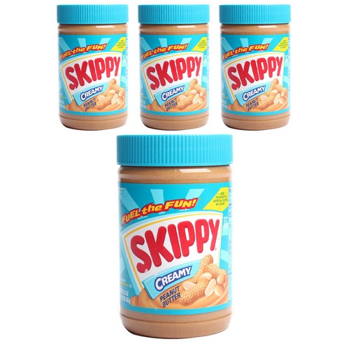 스키피 크리미 피넛 버터, 462g, 4개