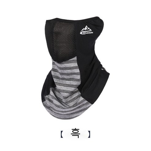CAICHEN 냉감마스크 야외 라이딩마스크, 어두운 밤(입과 코 통기성 조정가능한 러그)
