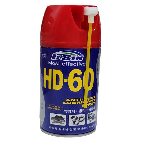 wd40 HD-60 방청윤활제 360ml 녹방지 부식방지 소음제거