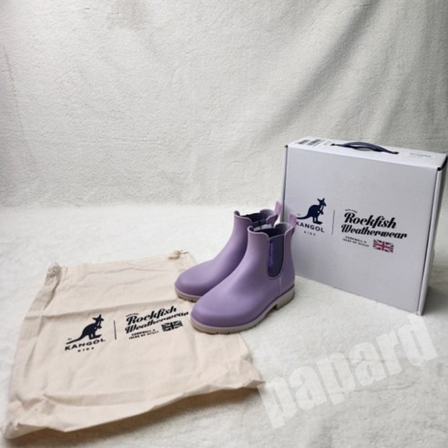 [국내매장판] 캉골 캉골키즈 키즈 레인부츠 장화 라벤더 어린이 선물로 좋은 패키징