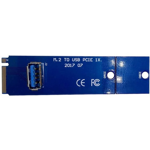 Retemporel PCIe X16 라이저 카드 마이닝을 위한 NGFF M.2-USB 3.0 암 그래픽 어댑터 변환기, 1