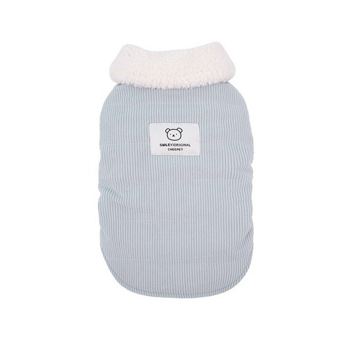PCTN 따뜻하고 가벼운 반려견 외출옷 강아지 올인원 겨울 산책옷 중형견 대형견 옷 Warm and Easy Dog Winter Clothes, PCTN 블루, 1개