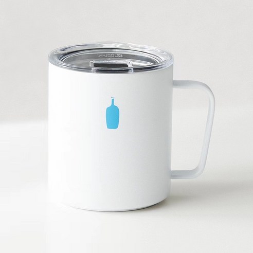 블루보틀 화이트 트래블 머그컵 블루보틀텀블러 12OZ, 흰색, 1개