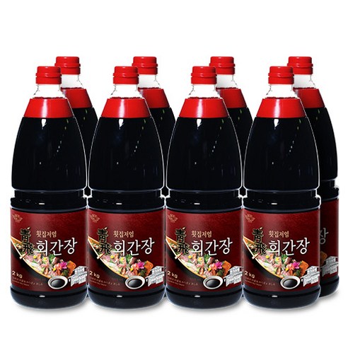 청비 횟집저염회간장 (2kg/8병), 2kg, 8개