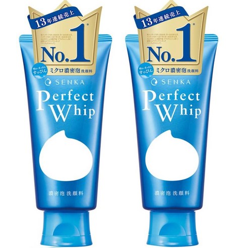 센카 퍼펙트 휩 페이셜 워시 클렌징폼, 120g, 2개
