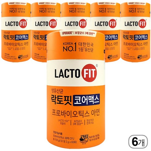 락토핏 종근당건강 생유산균 코어맥스, 360g, 2박스