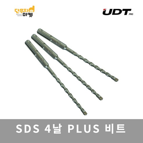 UDT 4날 SDS PLUS 해머드릴비트 콘크리트 기리, 4날 SDS 14mm (14x260mm), 1개