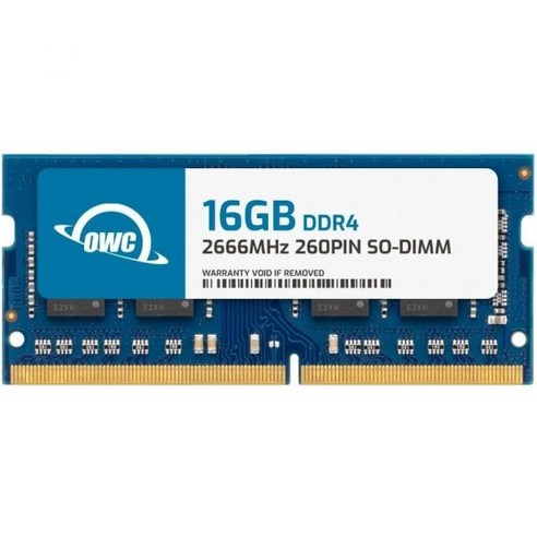 OWC 32GB 2x16GB DDR4 2666MHz PC421300 CL19 2RX8 SODIMM 1.2V 260핀 노트북 메모리 RAM 업그레이드 모듈, 16GB