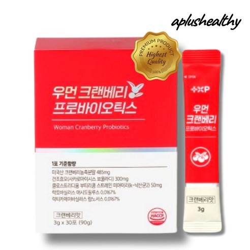 여성 질건강 방광염 크랜베리 영양제 임산부, 1세트, 30회분