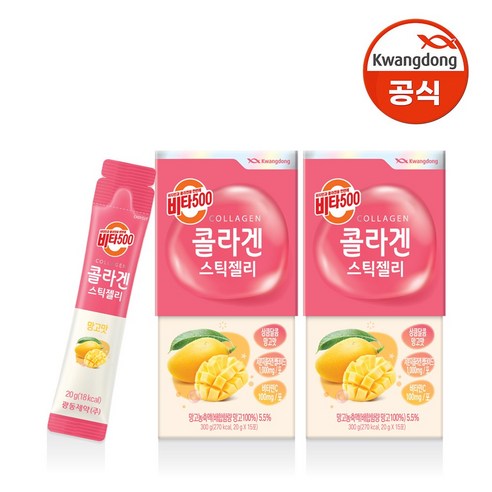 광동 비타500 콜라겐 스틱젤리 15p, 300g, 1개