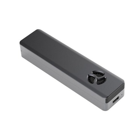 외부 CNC 유형-C M.2 ~ USB 3.1 인클로저 어댑터 M.2 SSD 케이스 2230 2242 2260 2280 NVMe SSD NGFF 태블릿 노트북 2 테라바이트, 4.15x1.1x0.69인치, 회색, 알루미늄 합금