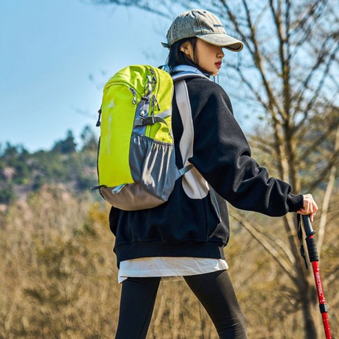 Sorpci 등산가방 경량 등산배낭 여행용 백팩, 20L, 그린