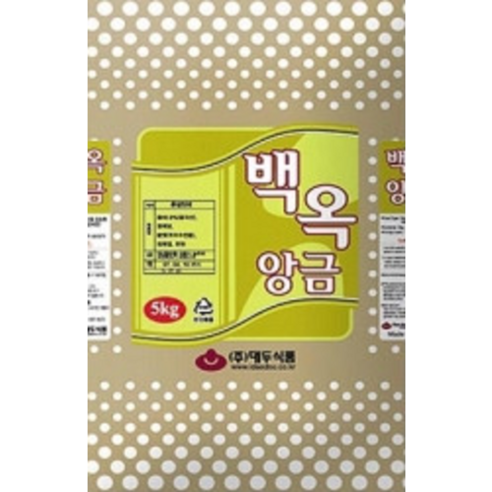 [대두식품] 저당 백옥앙금 35M (5kg) / 베이킹재료/앙금플라워/화과자만들기, 1개, 5kg