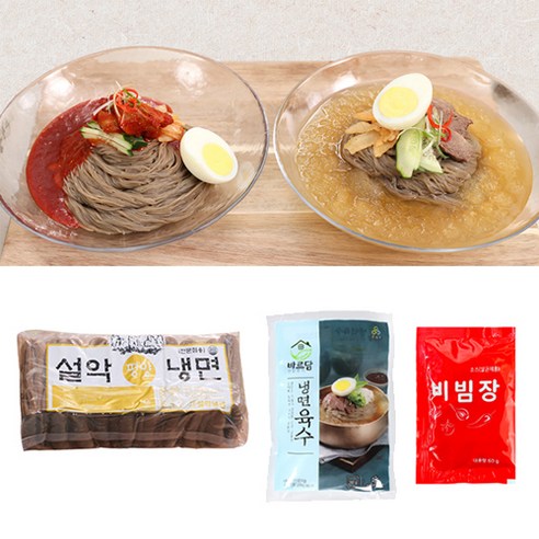 [생활팩토리] 교동설악냉면, 메밀평양냉면(10인분), 1세트, 2kg