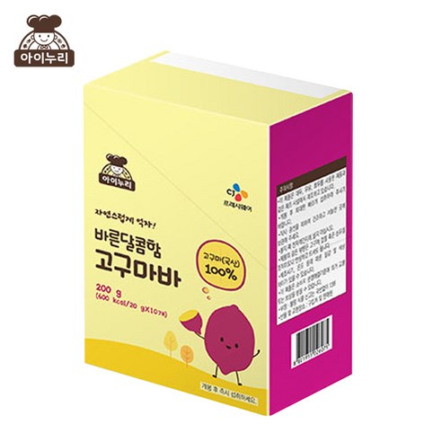 CJ 아이누리 바른 달콤함 고구마바 200g (20g x 10입)