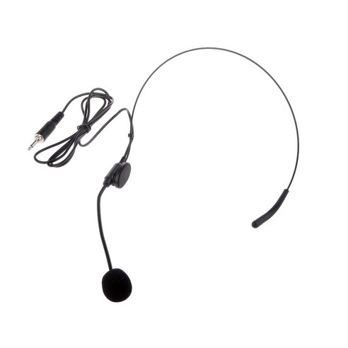 Ursmart 녹음용 미니 3.5mm 이어훅 헤드셋 헤드원 마이크 다이나믹 마이크, 구즈넥 마이크