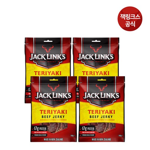 잭링크스 비프 져키 데리야키 육포, 310g, 1개